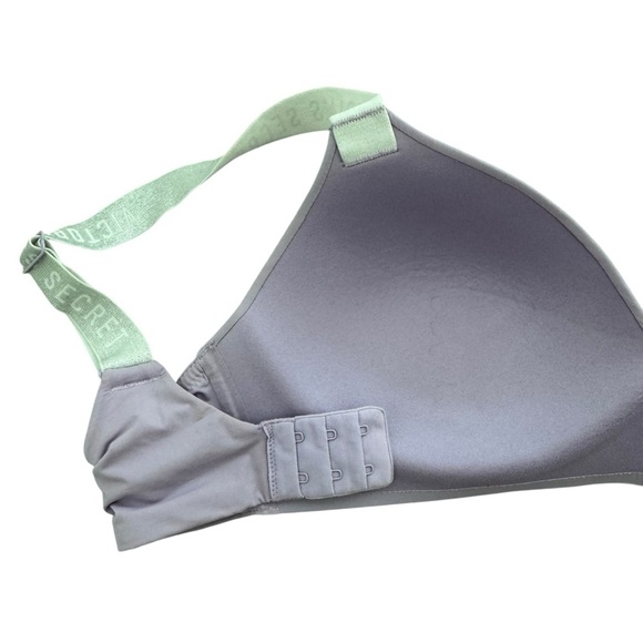 VICTORIA'S SECRET: THE T-SHIRT- Logo Strap Wireless Bra - purple 36D - Picture 5 of 6